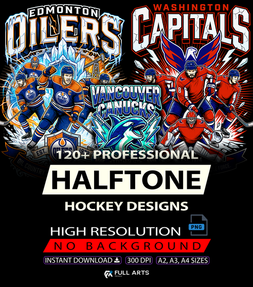 Pack Bootleg Hockey em Halftone