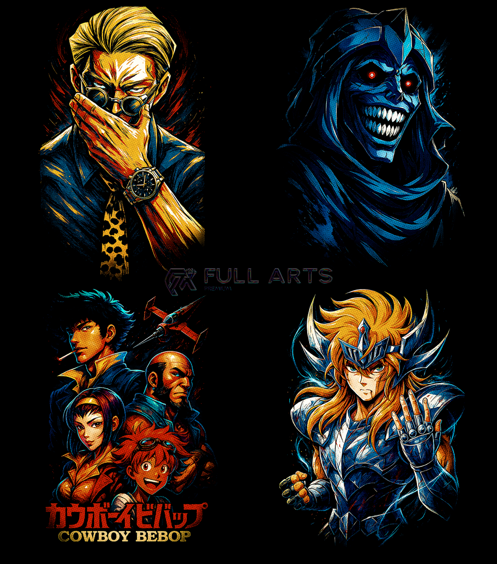 Pack 130+ Halftone Anime Designs
