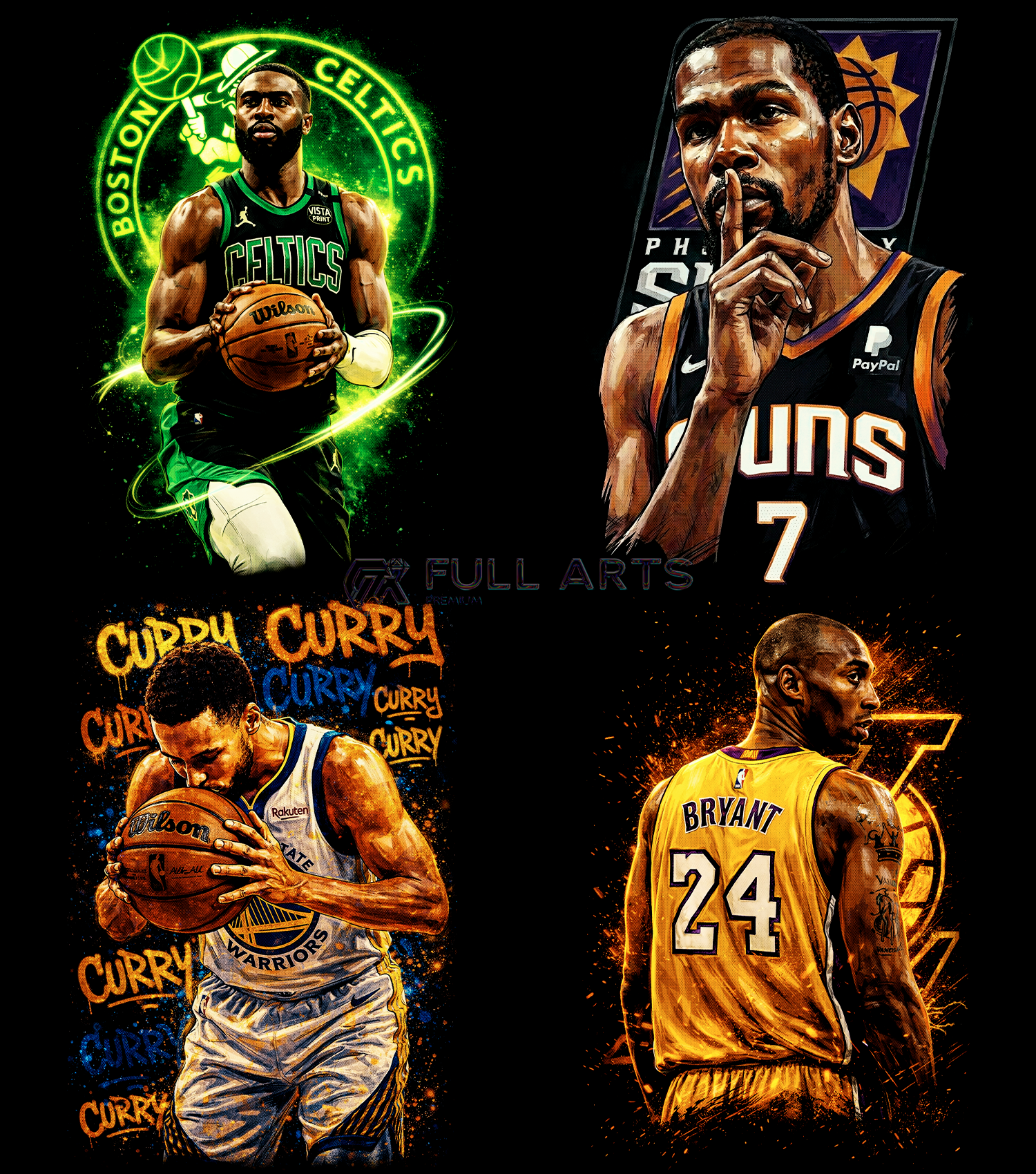 Pacote com mais de 75 Designs Halftone de Lendas da NBA