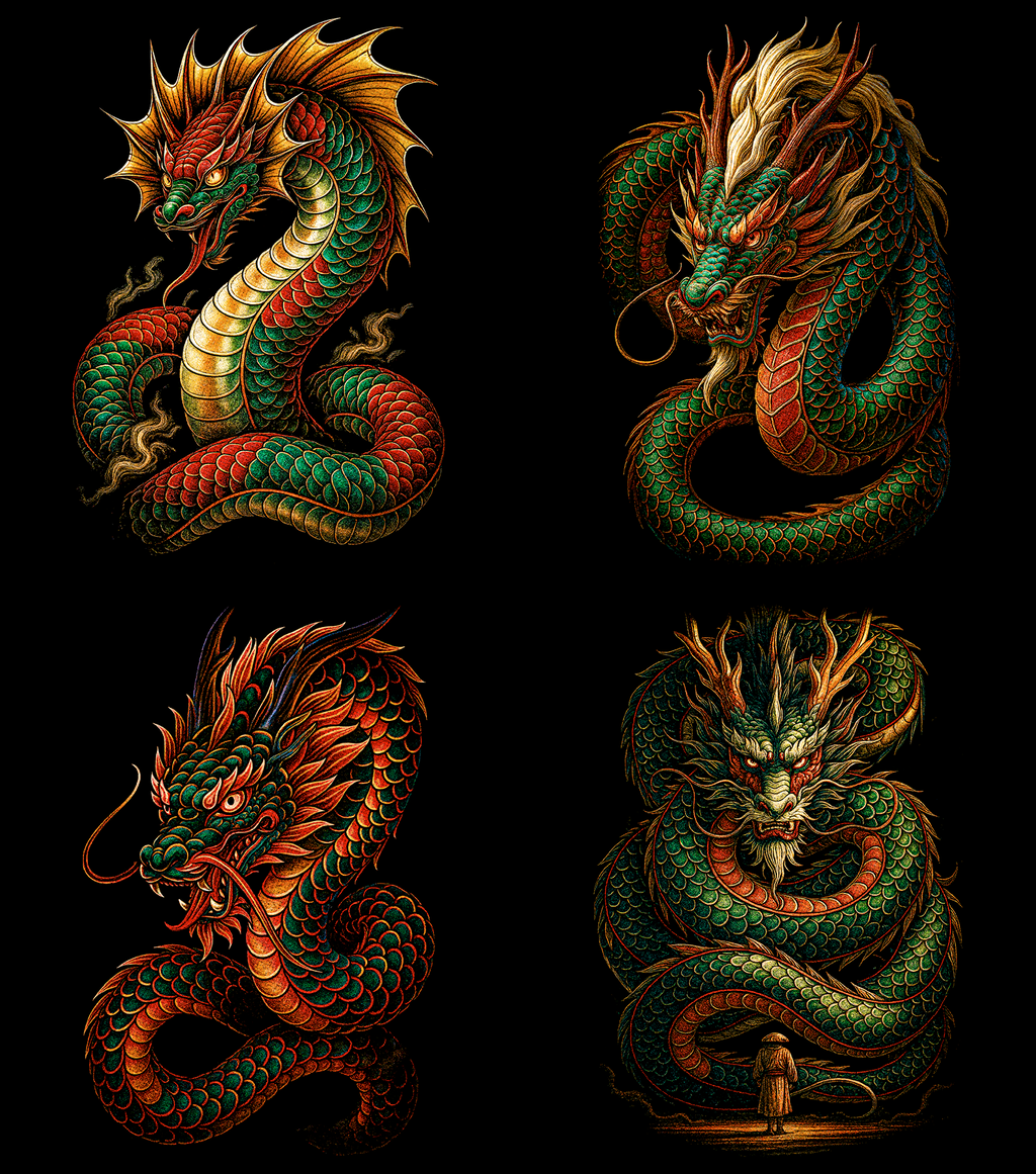 Dragon Pack 60+ Halftone Designs