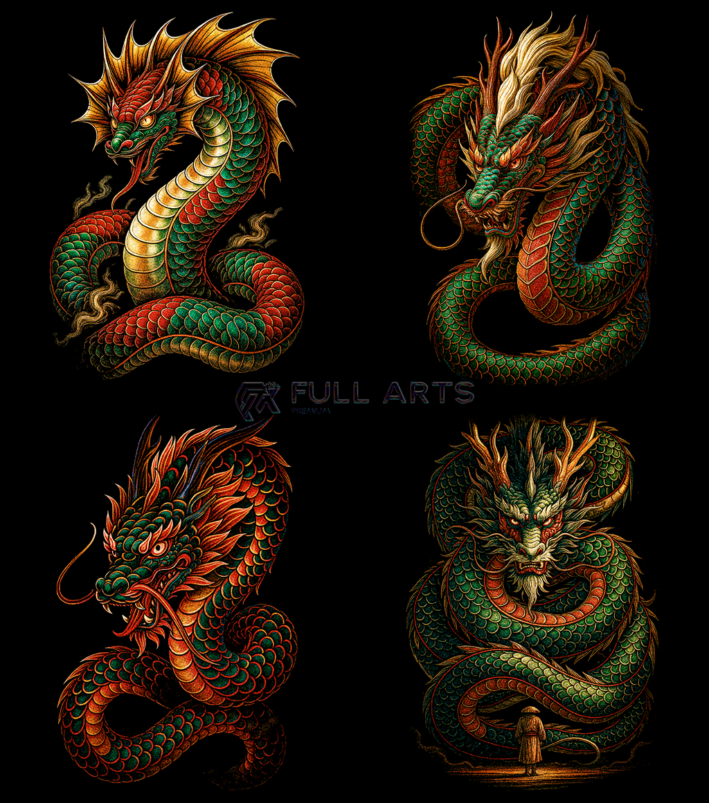 Dragon Pack 60+ Halftone Designs