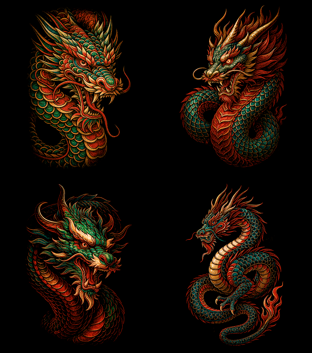 Dragon Pack 60+ Halftone Designs