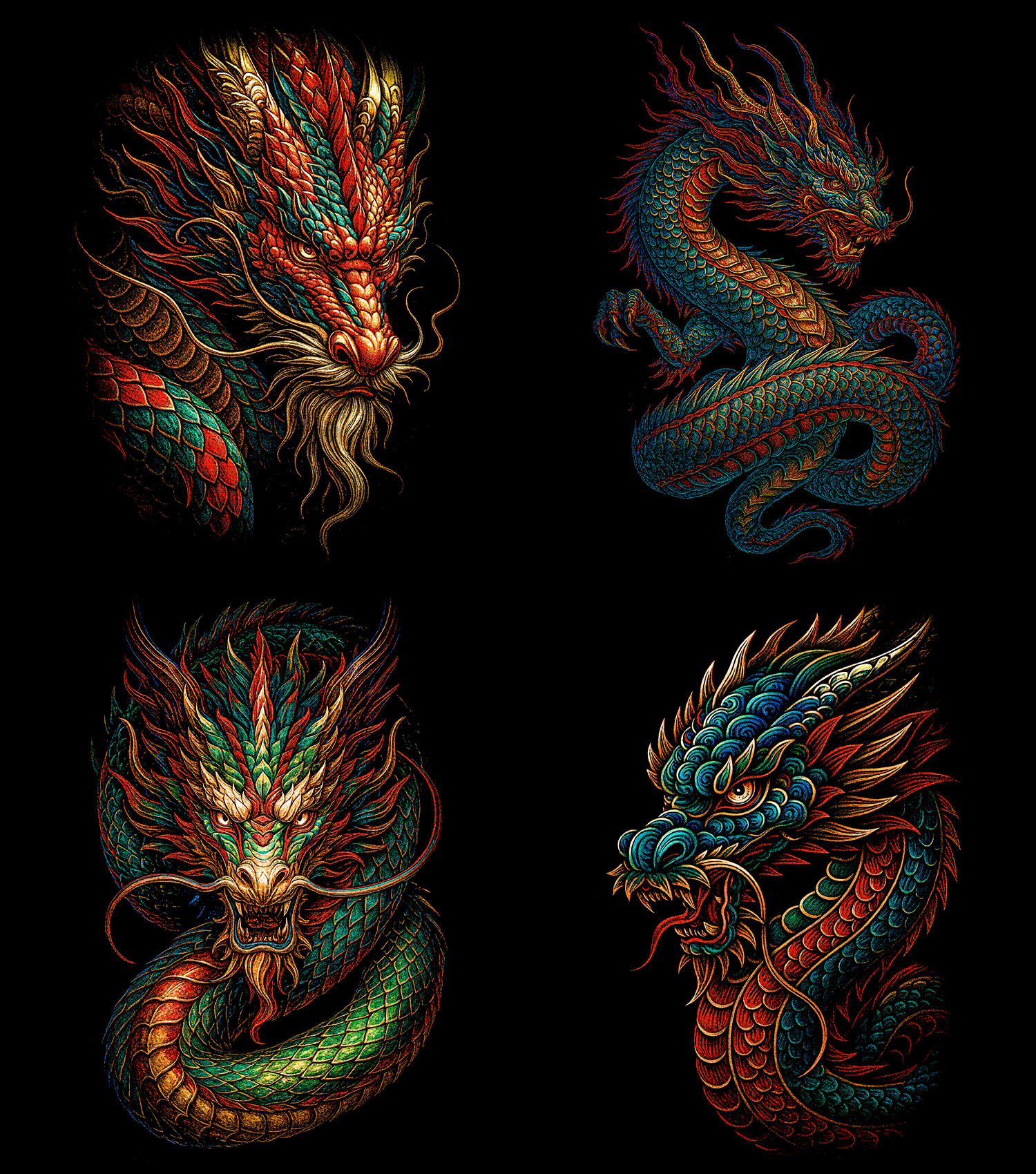 Dragon Pack 60+ Halftone Designs