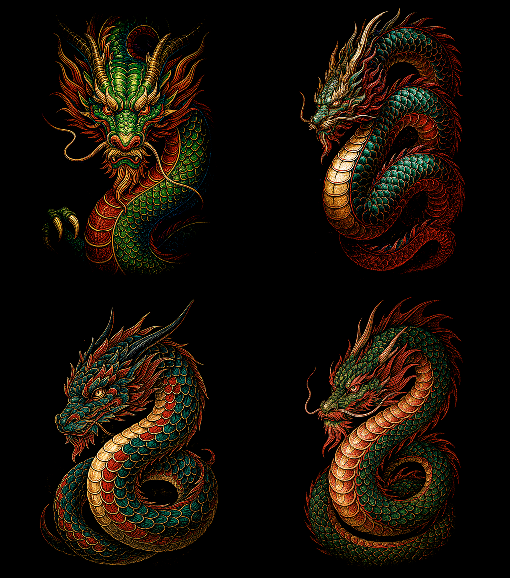 Dragon Pack 60+ Halftone Designs