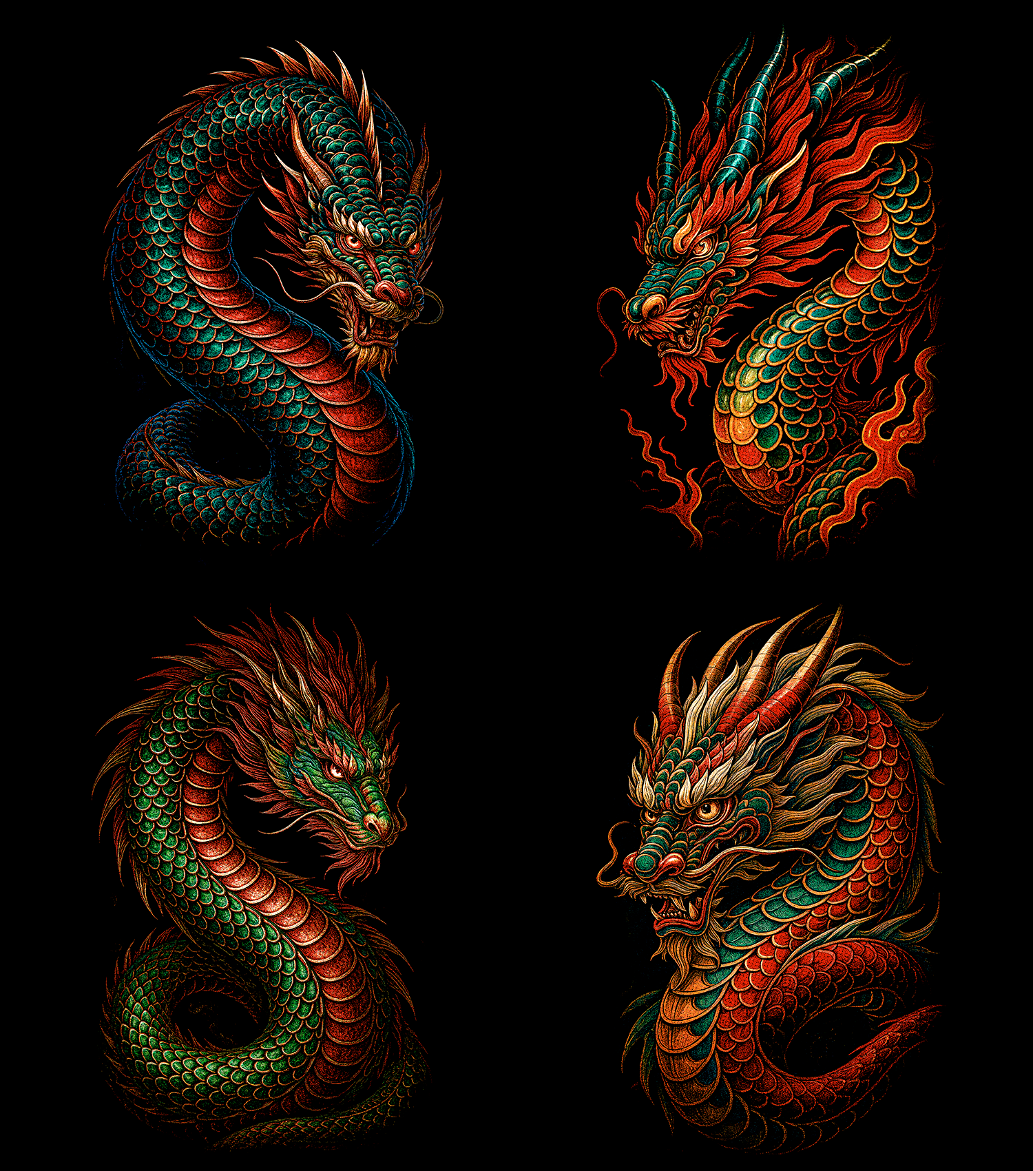 Dragon Pack 60+ Halftone Designs