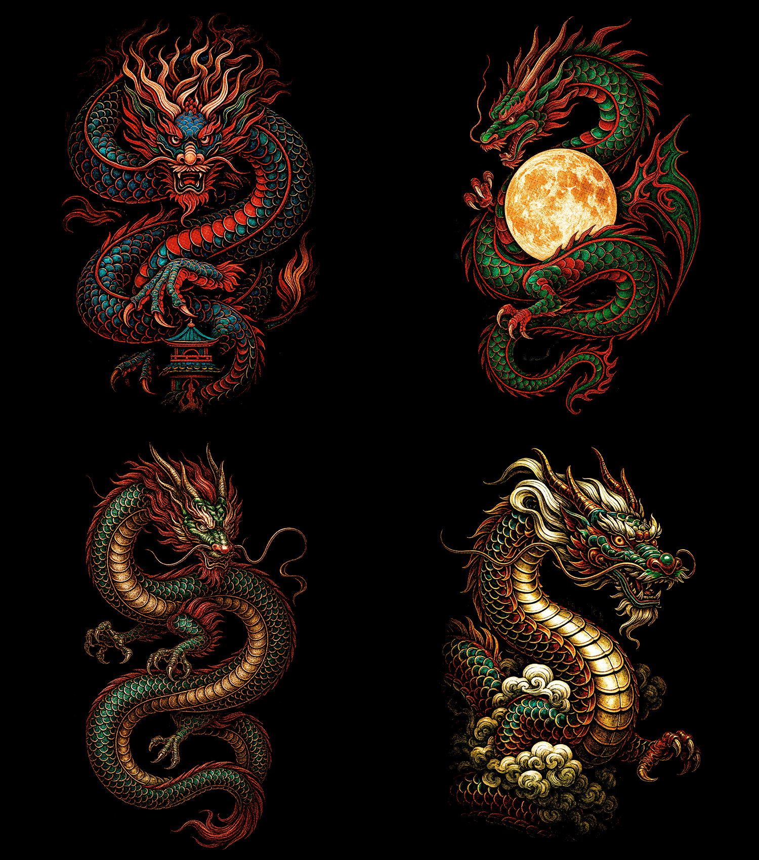 Dragon Pack 60+ Halftone Designs