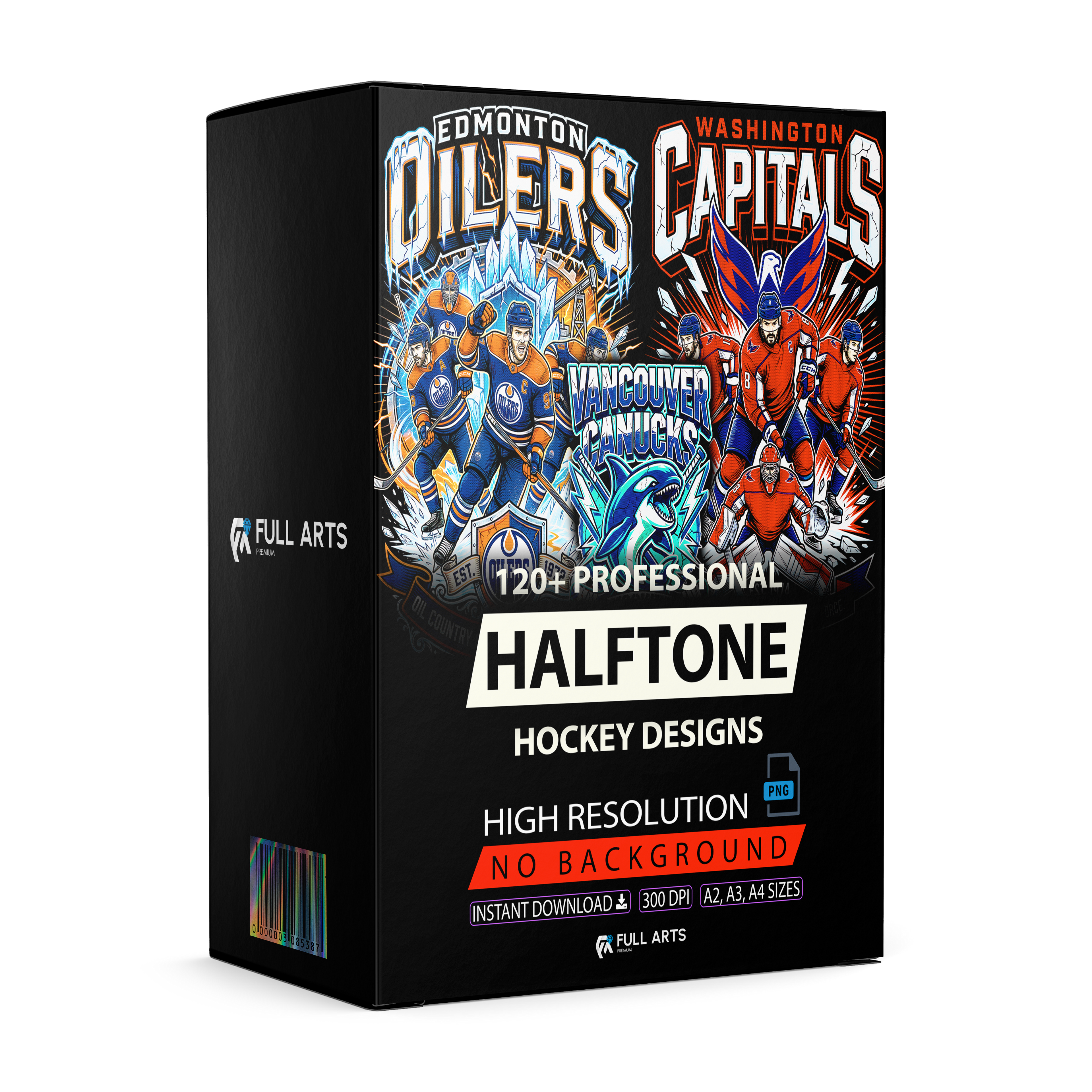 Pack Bootleg Hockey em Halftone
