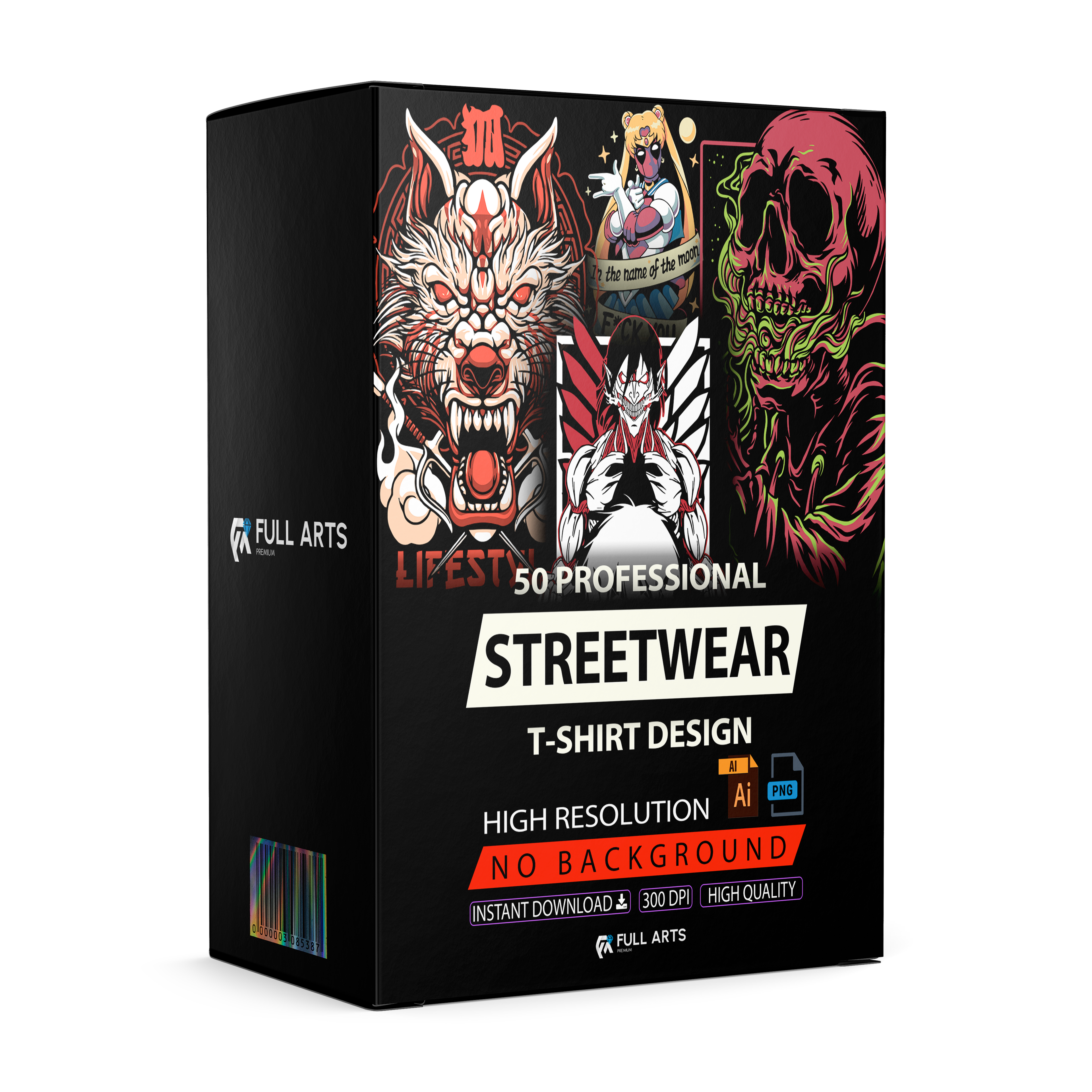 Streetwear Pack VOL.1 PNG + .AI Files