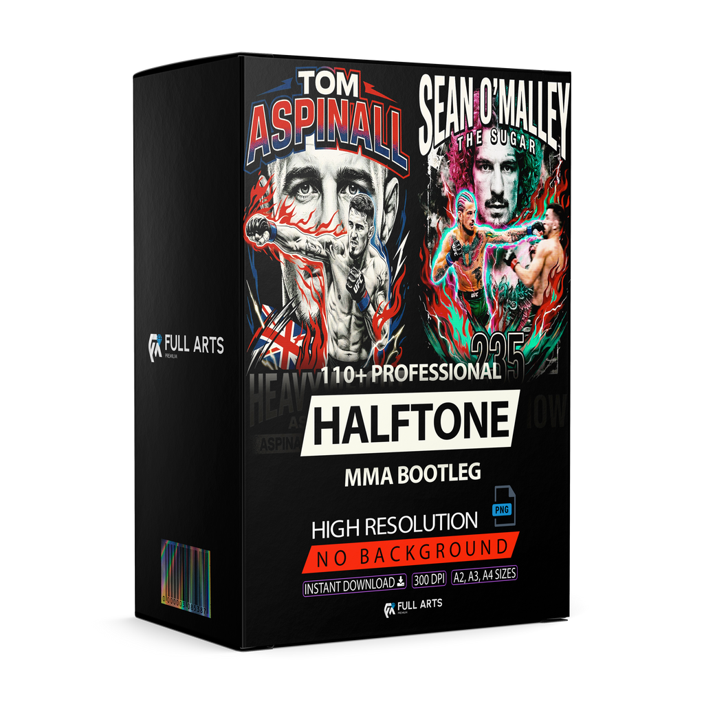 Pack 110+ Halftone MMA Bootleg Designs