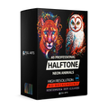 Pack 40 Halftone Neon Animals Designs