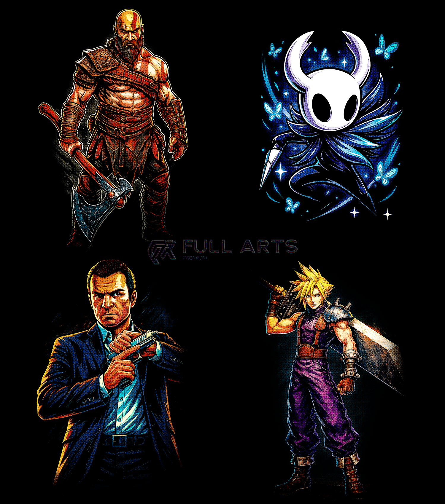 Pacote com mais de 145 designs de jogos em meio-tom