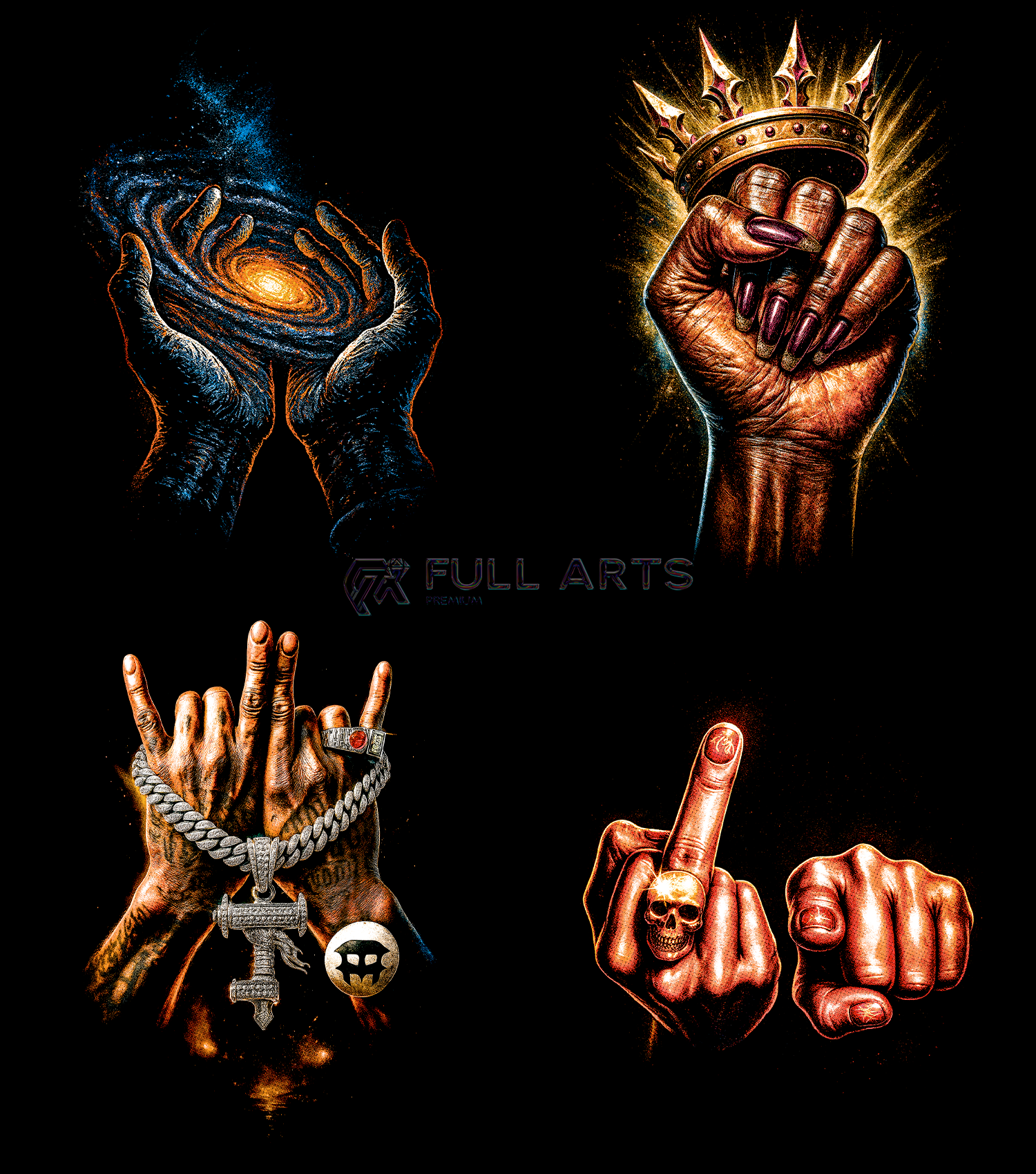 Streetwear Hand 70+ Halftone Designs