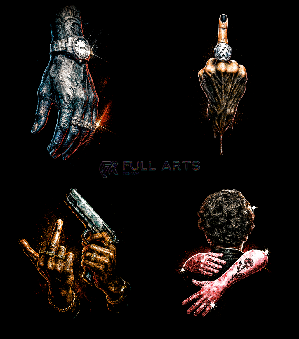 Streetwear Hand 70+ Halftone Designs