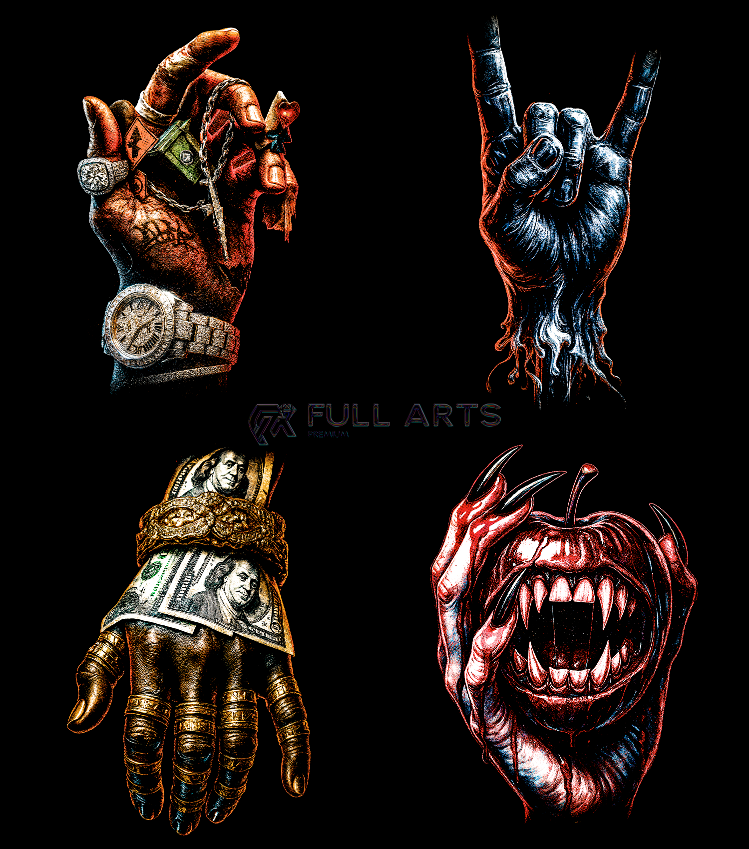 Streetwear Hand 70+ Halftone Designs