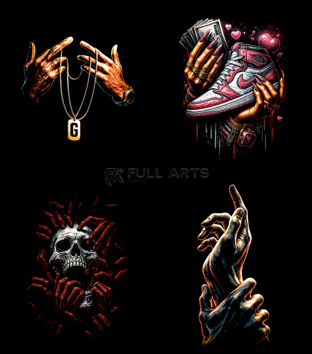 Streetwear Hand 70+ Halftone Designs