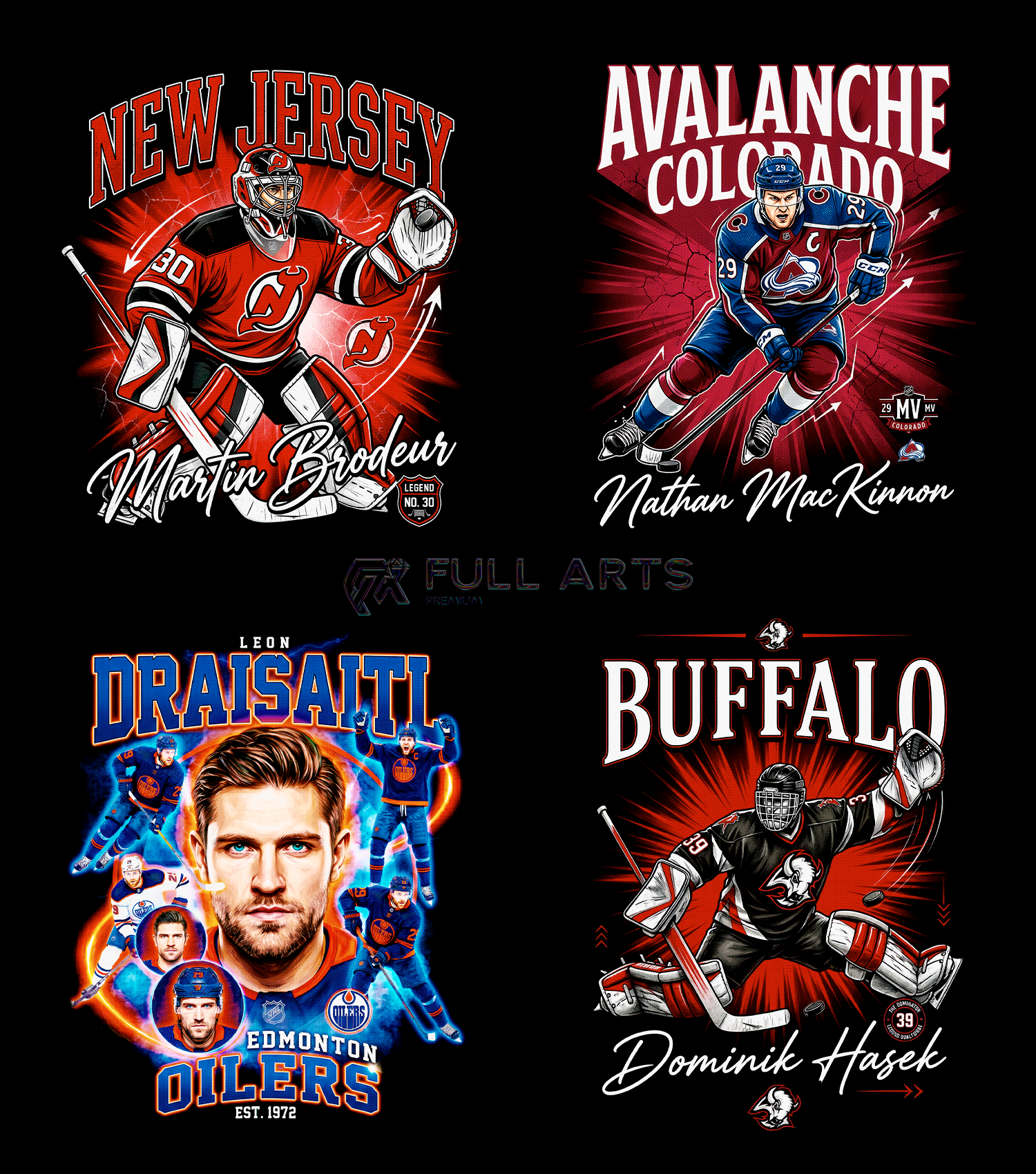 120 Hockey Bootleg Halftone Designs