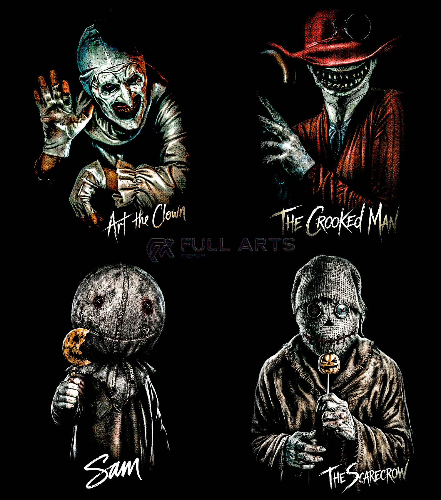 Horror Movie Pack 100+ Halftone Designs