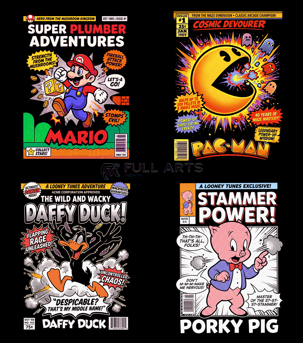 150 Comic Book Cover Halftone Designs