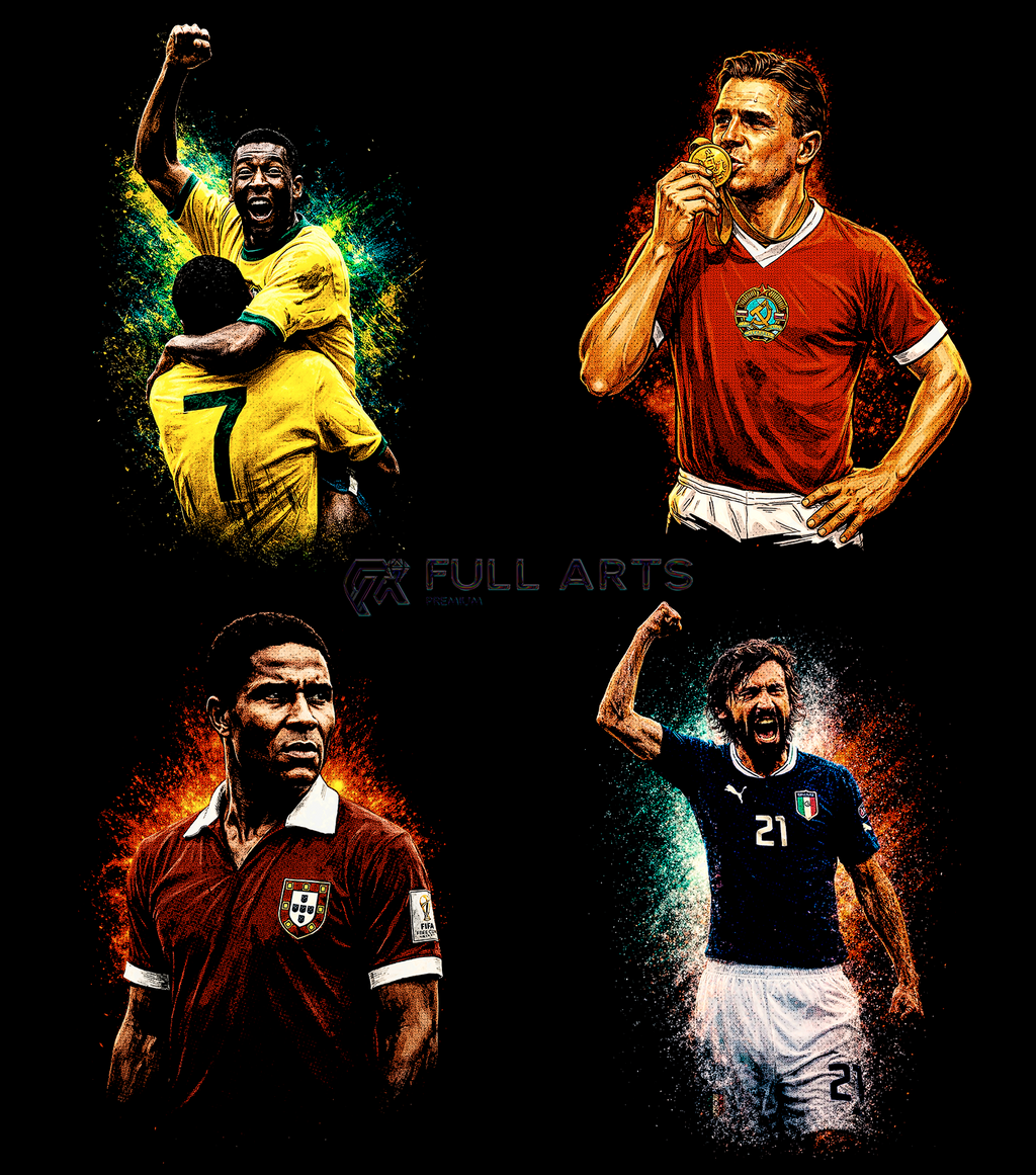 Pack 120+ Halftone Cup Legends Designs