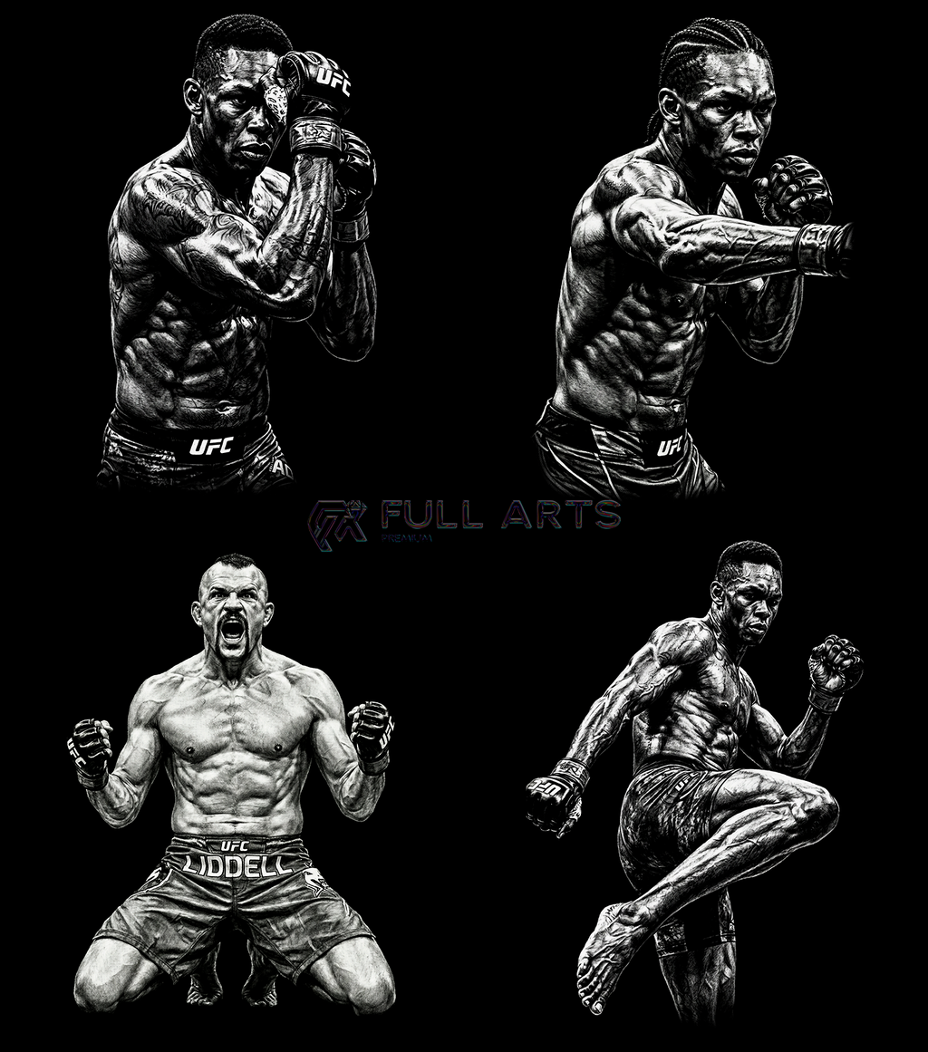 Pacote de mais de 95 Designs Monocromáticos de Retícula de MMA