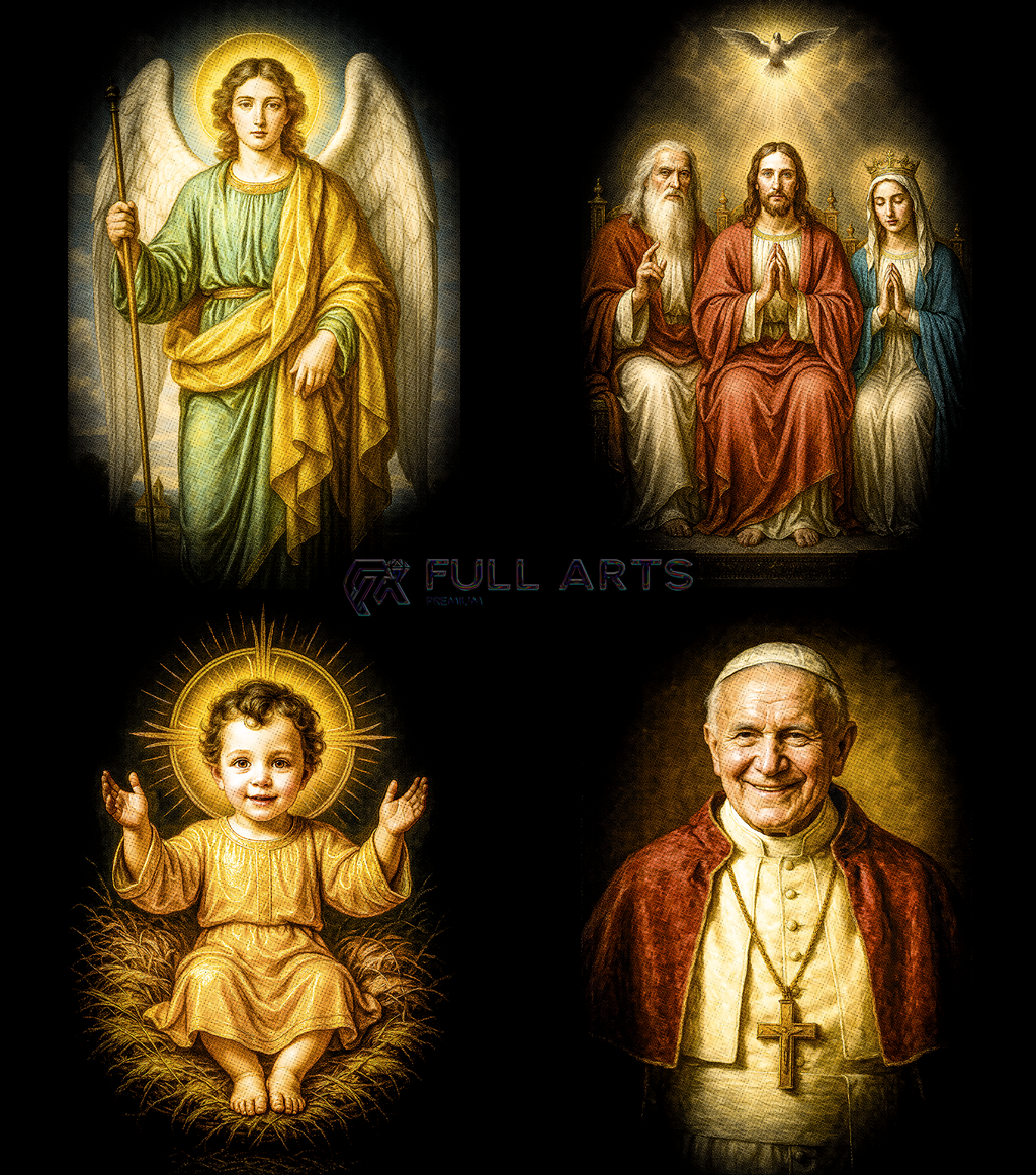 Pack 110+ Halftone Christian Designs