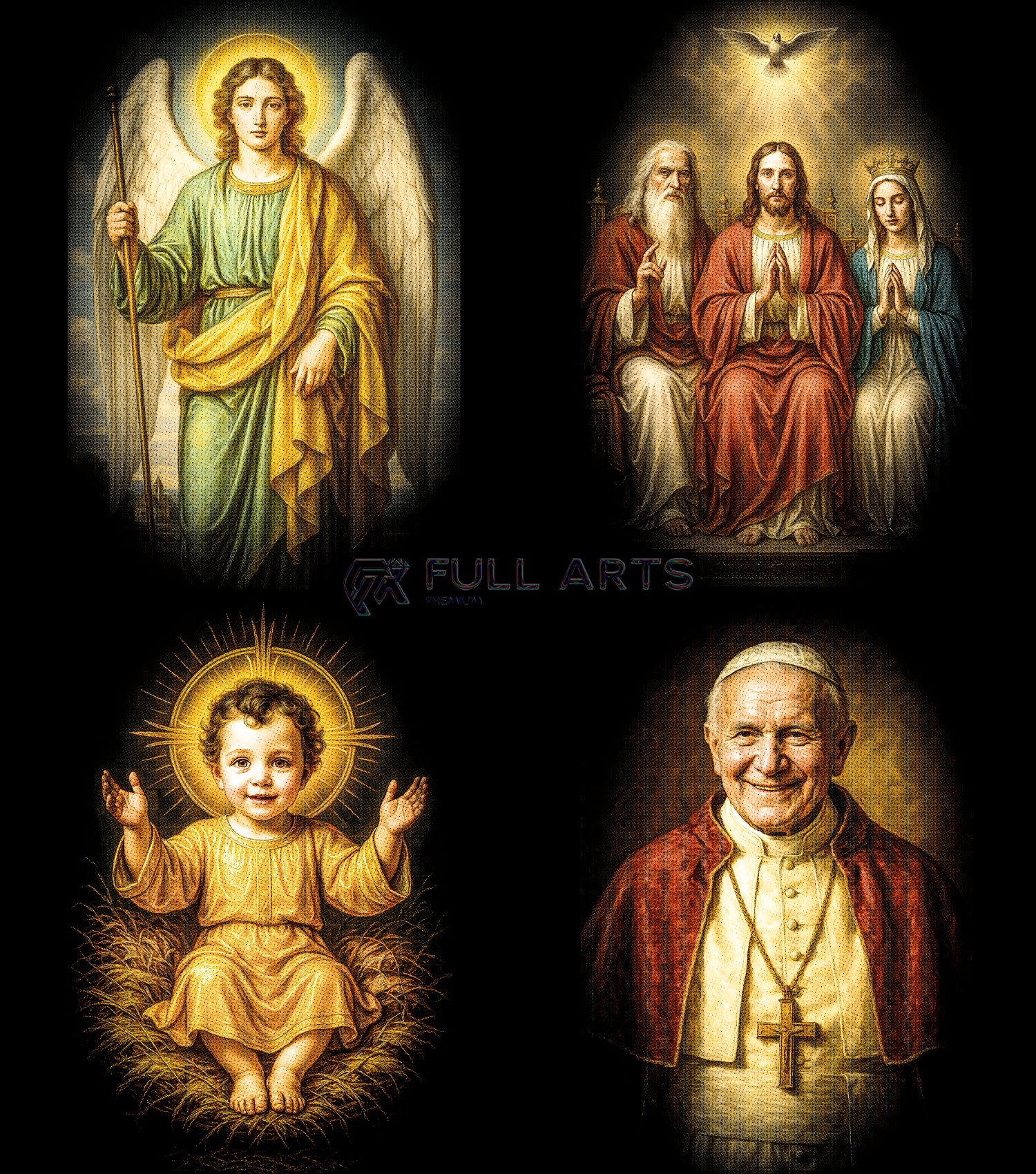 Pack 110+ Halftone Christian Designs