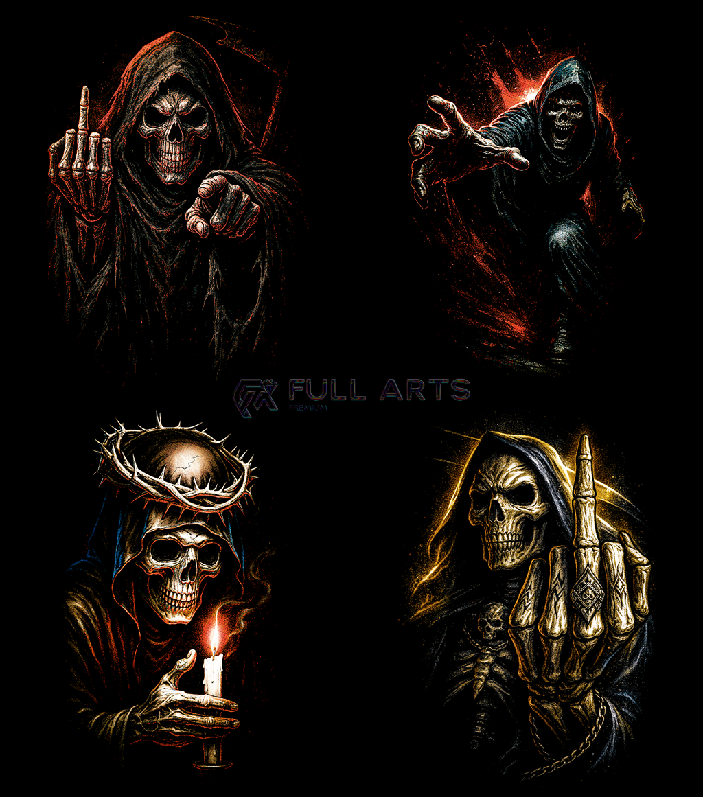 Skull Pack VOL.2 90+ Halftone Designs