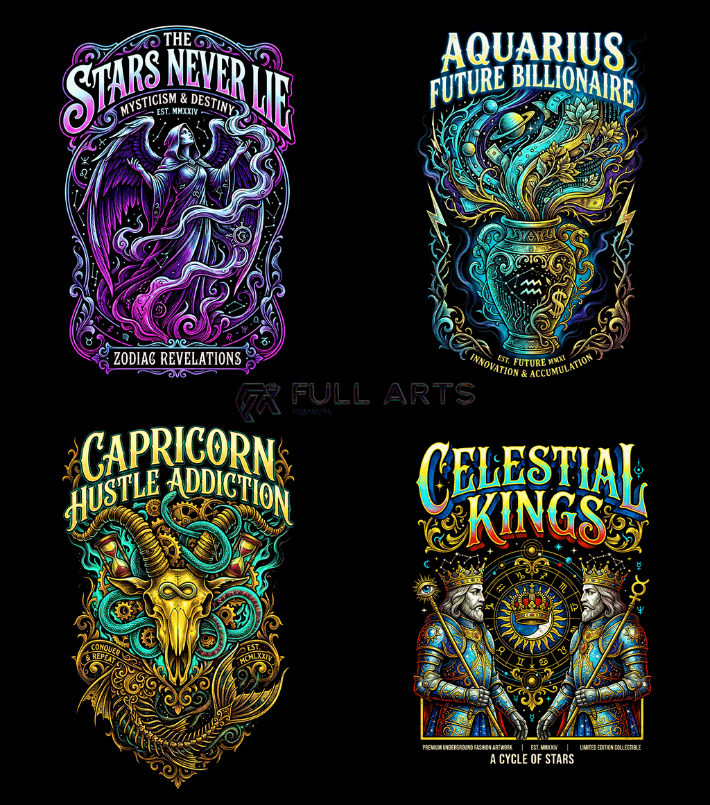 Zodiac Pack 120+ Halftone Designs