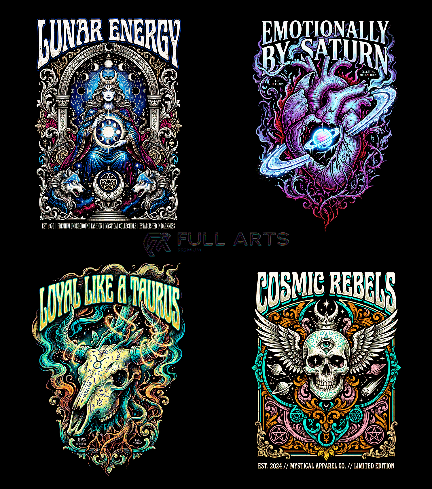 Zodiac Pack 120+ Halftone Designs