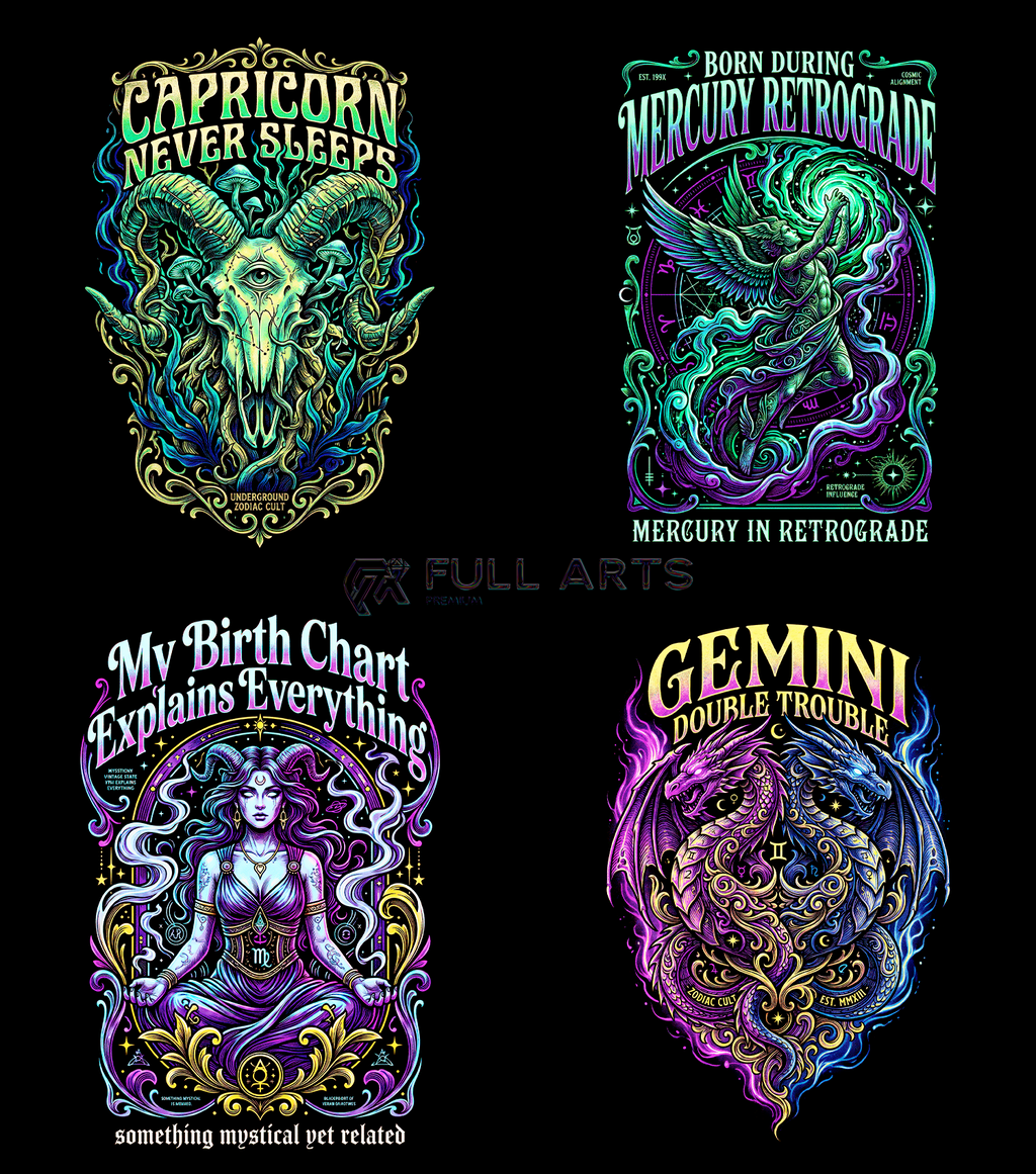 Zodiac Pack 120+ Halftone Designs