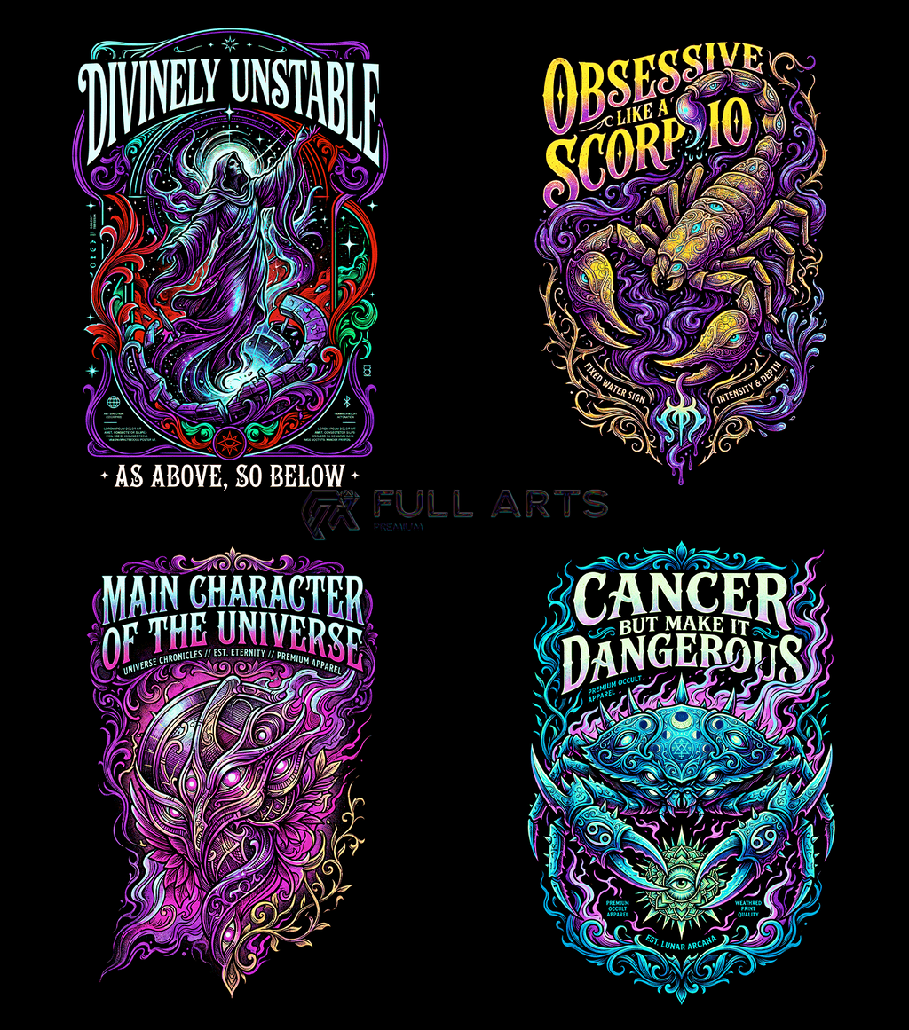 Zodiac Pack 120+ Halftone Designs