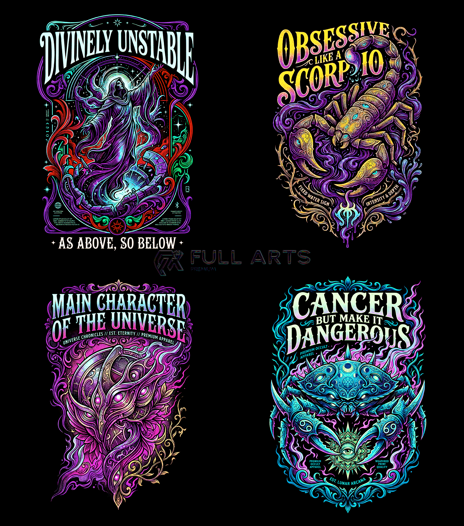 Zodiac Pack 120+ Halftone Designs